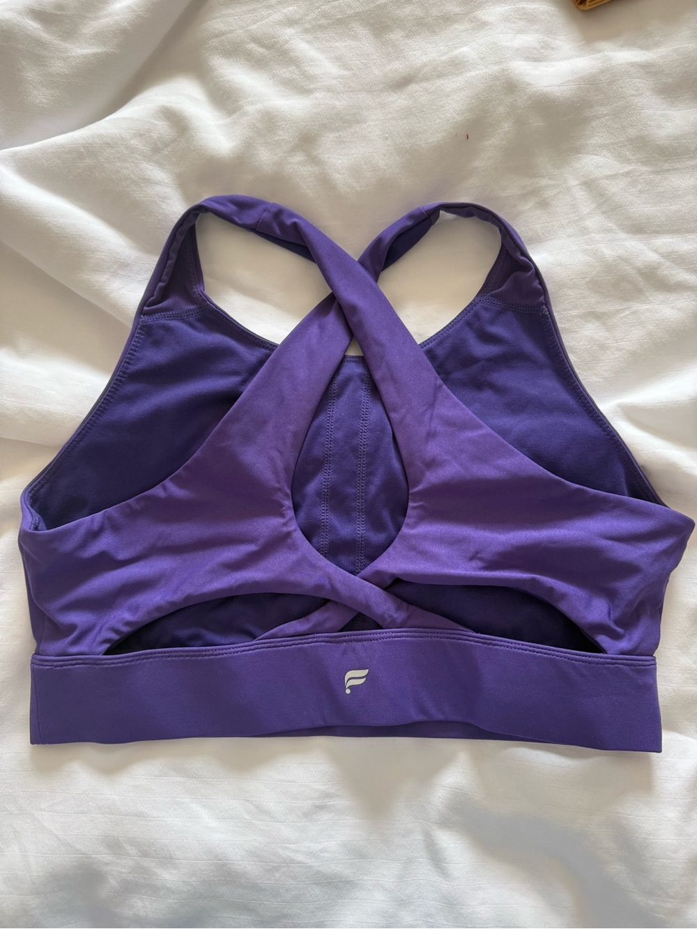 Fabletics Purple Cross-Back Sports Bra